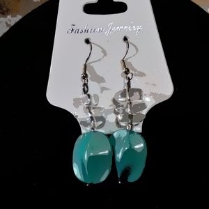 Turquoise color dangle earrings